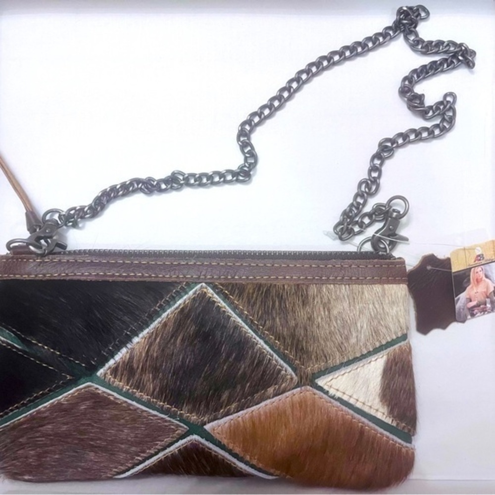 NWT American Bling Crossbody  Montana West Hair On collection